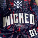short-de-boxe-thai-wicked-one-bad-bear-navy-rouge