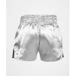 short-de-boxe-thai-venum-classic-argent-noir