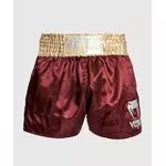 short-de-boxe-thai-venum-bordeau-or