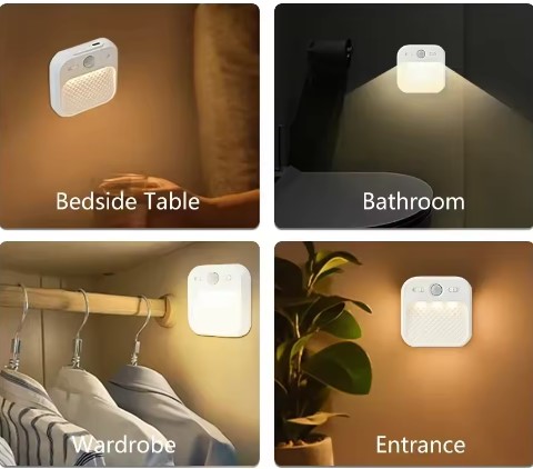veilleuse LED rangement placard + chambre1