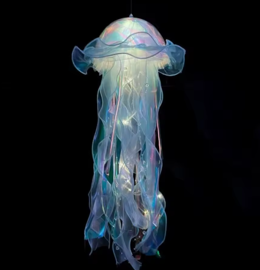 veilleuse meduse BLEU