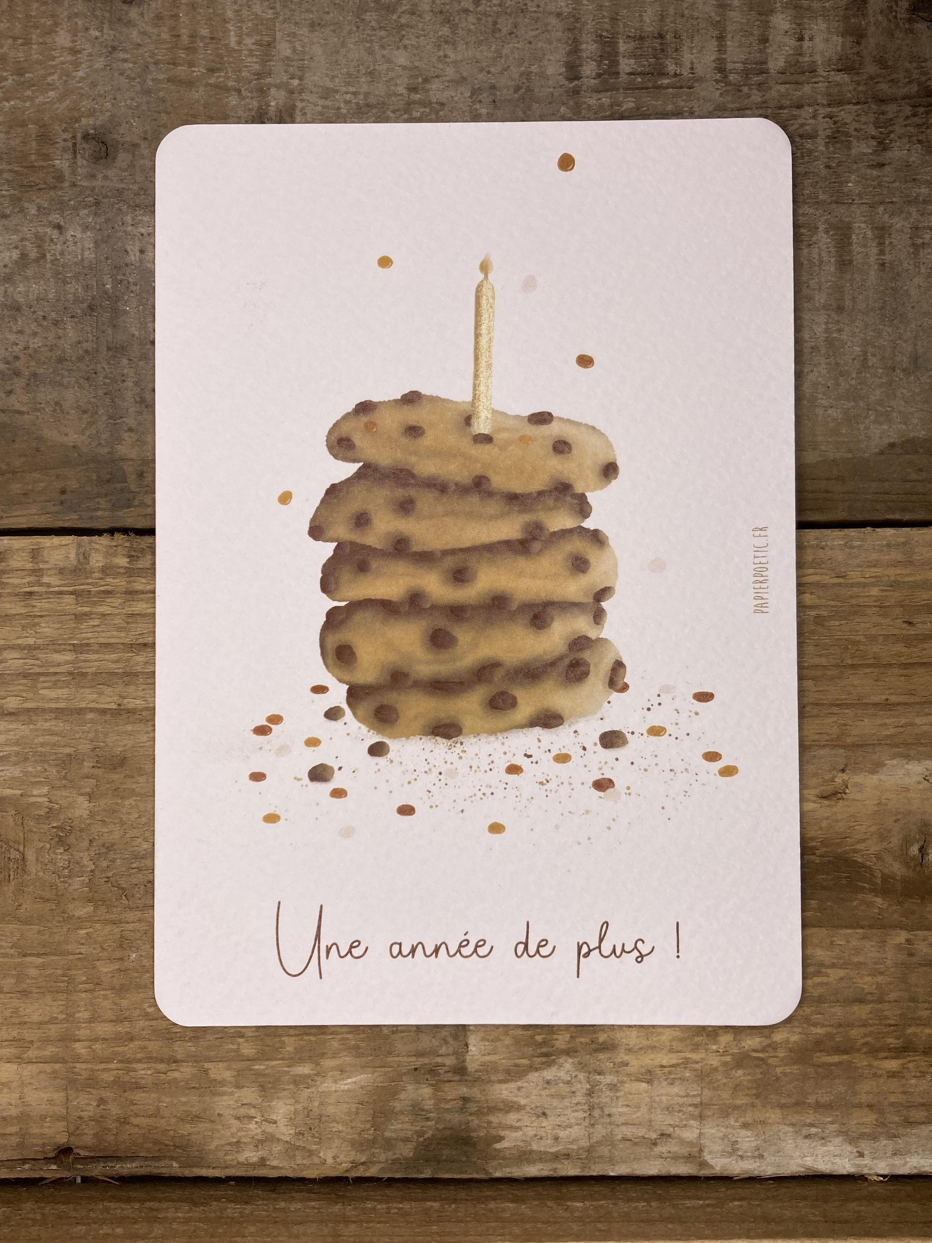 Bella Cosa- carte postale gateau d anniversaire cookies