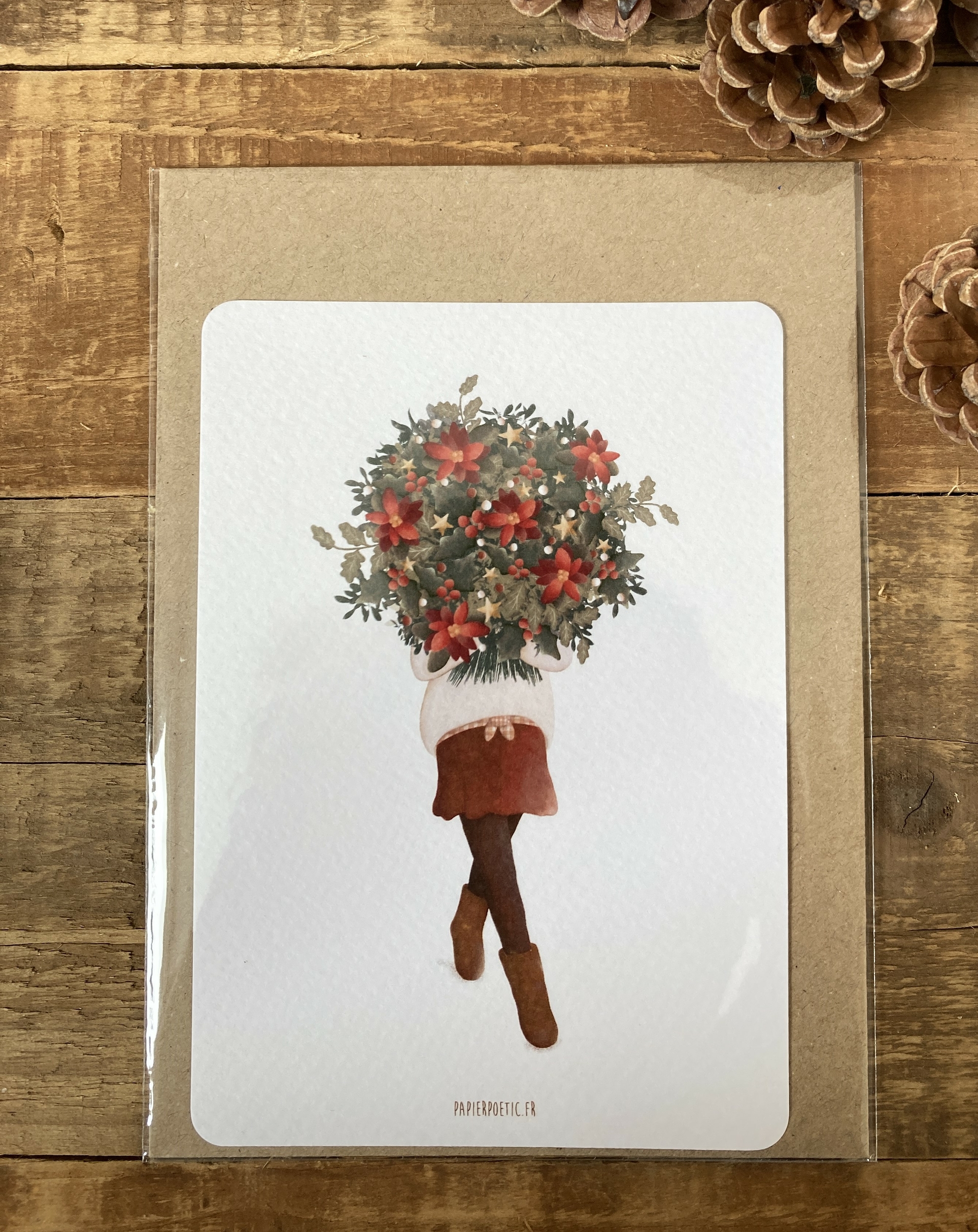Bella Cosa-carte postale bouquet d hiver