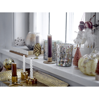 Bougeoir Luz en laiton forme pomme de pin déco chic Bella Cosa