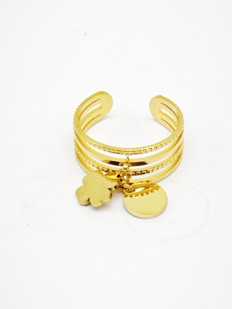 Bague Jeanelle ajustable acier inoxydable Bella Cosa bijou femme