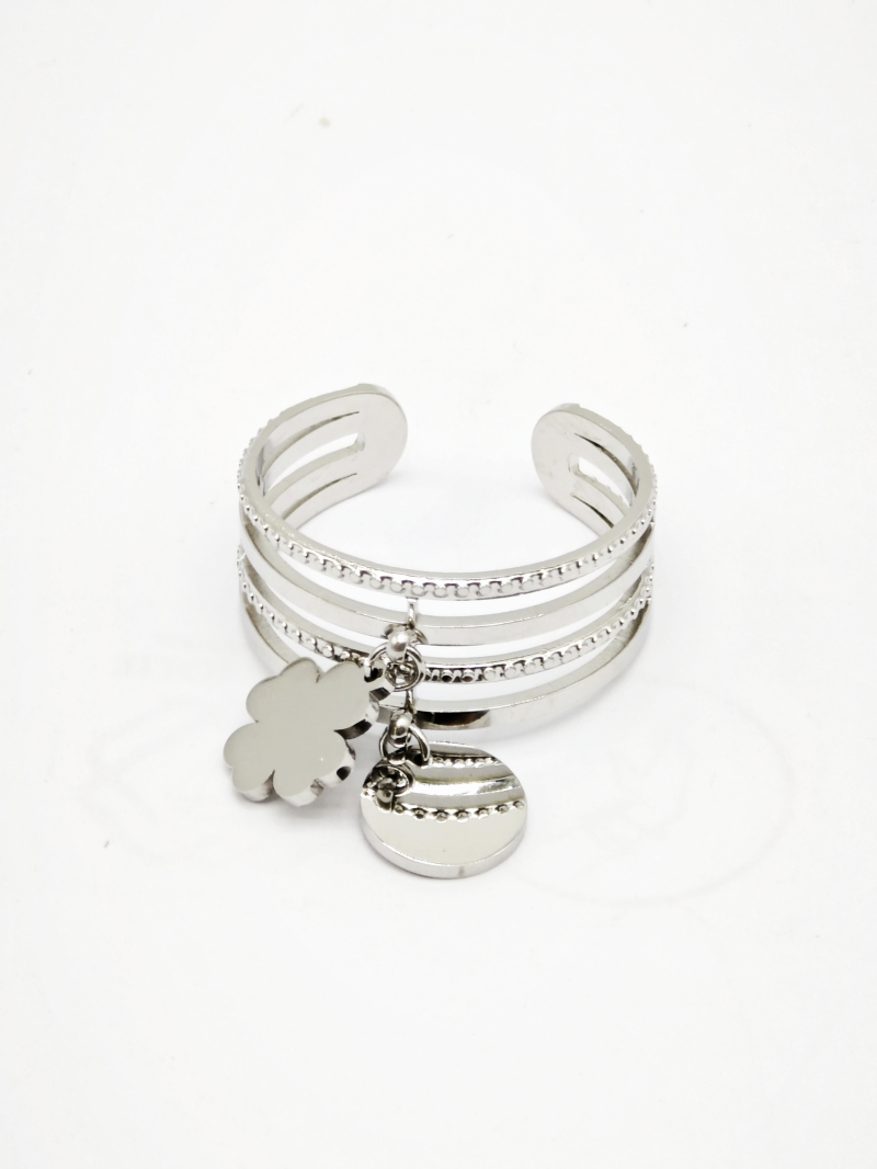 Bague Jeanelle ajustable acier inoxydable Bella Cosa bijou femme