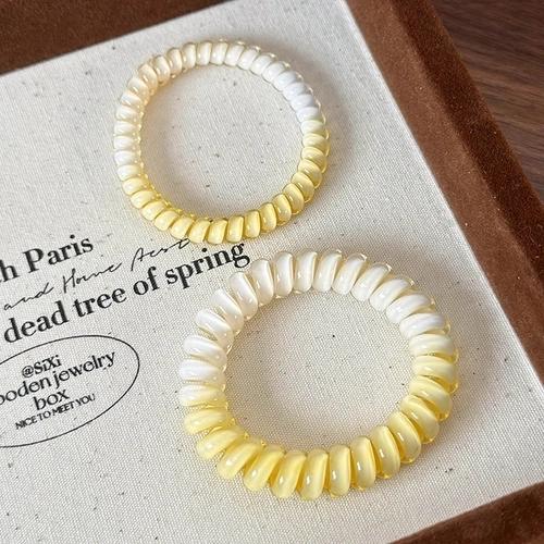 Duo d’élastiques pour cheveux rose et blanc – Bella Cosa