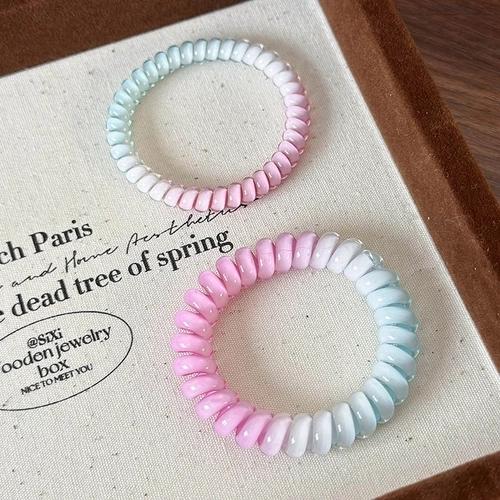 Duo d’élastiques pour cheveux rose et blanc – Bella Cosa