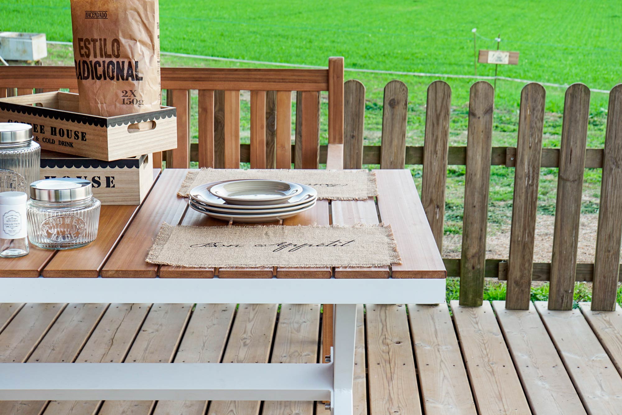 Set de table en toile de jute naturelle avec franges – style rustique et chic