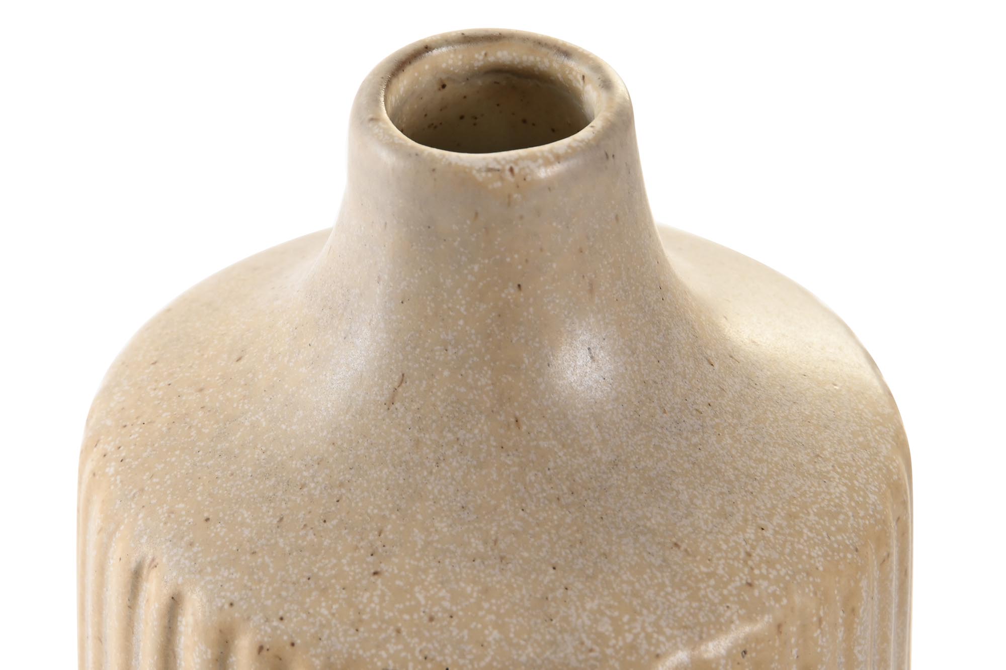 Vase en grès beige – pièce déco intemporelle pour intérieur naturel