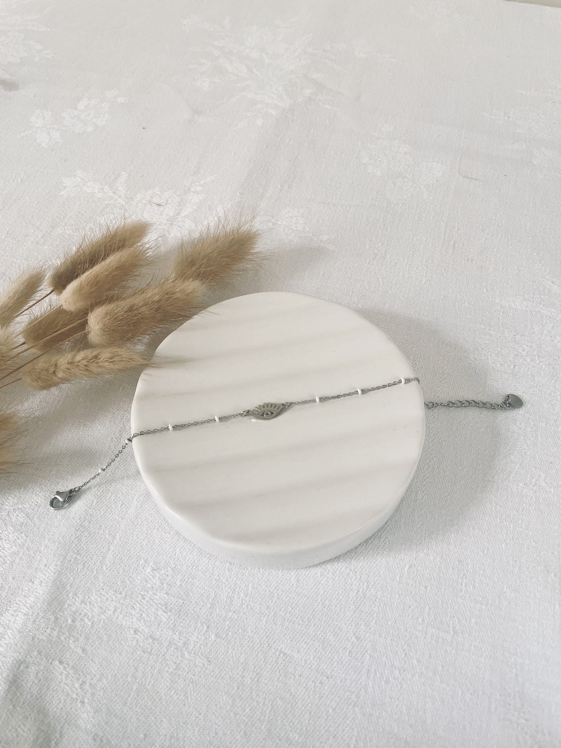 Bracelet en acier inoxydable argenté ajustable – bijou intemporel à porter au quotidien Bella Cosa