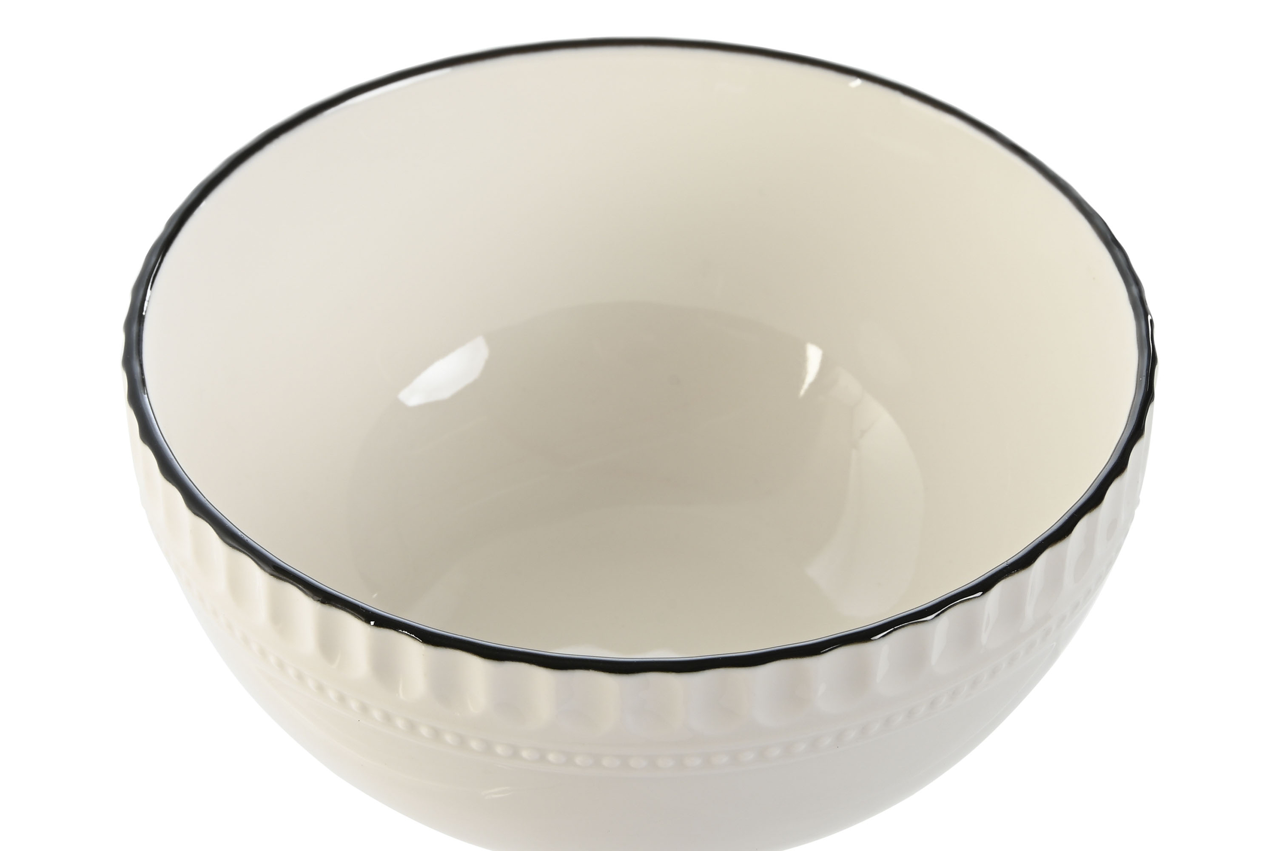 Bol en porcelaine blanc utilisé sur une table moderne et épurée