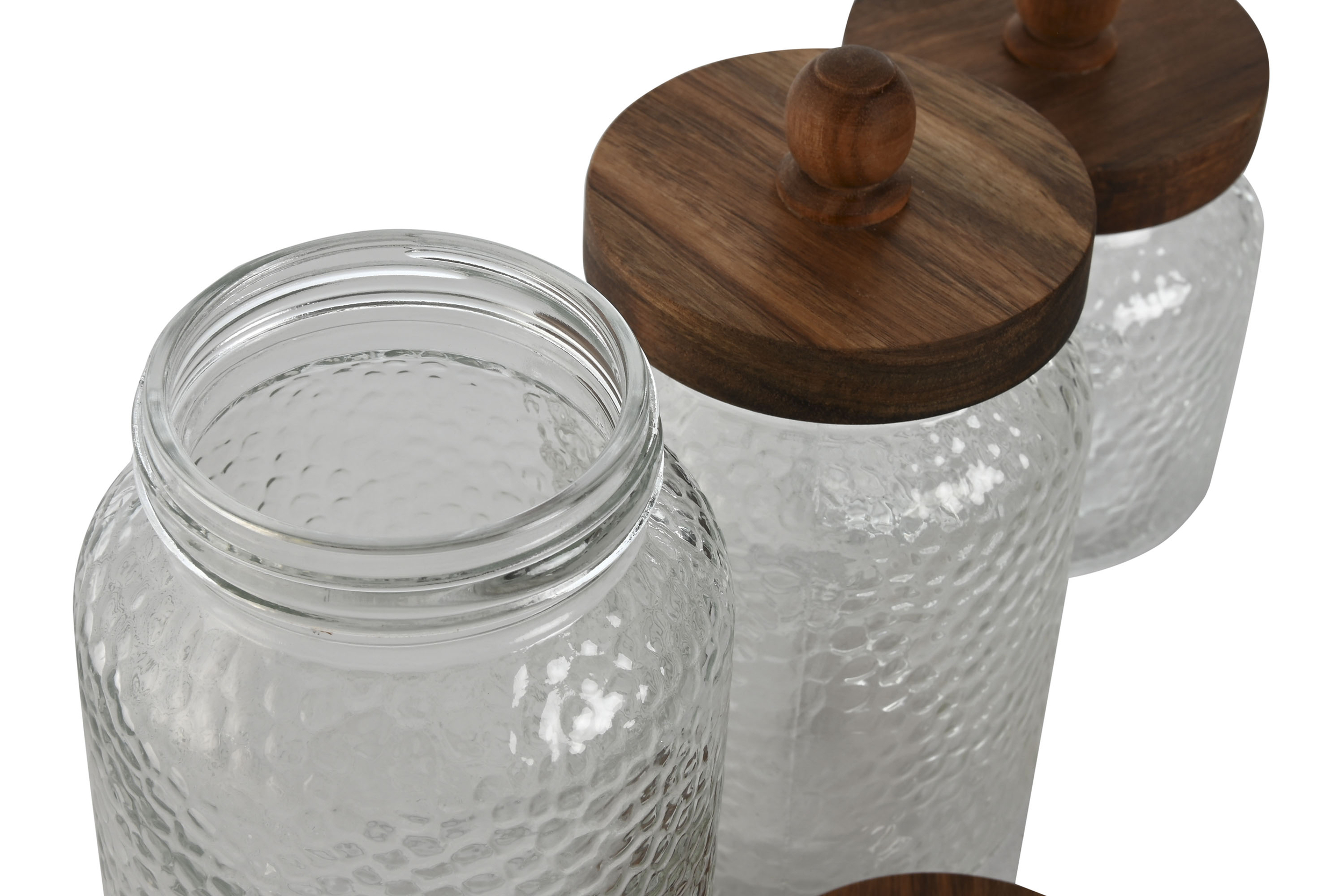 Pots hermétiques design épuré ambiance cuisine douce