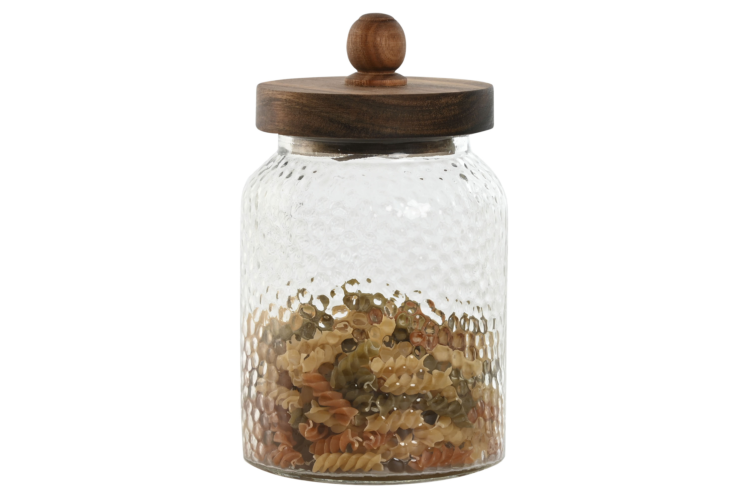 Rangement cuisine avec pots en verre remplis de céréales