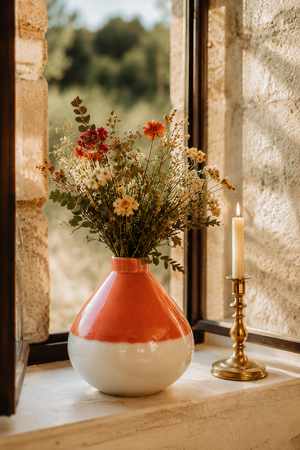 vase-ceramique-terracotta-ecru-decoration-chaleureuse