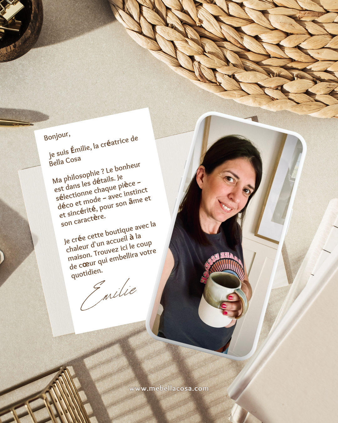 presentation fondatrice de bella cosa boutique en ligne deco
