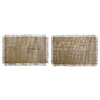 Set de table en toile de jute naturelle avec franges – style rustique et chic