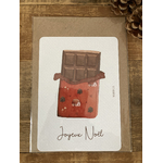 Bella Cosa-carte postale tablette de chocolat