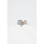 Bague Joy dorée ajustable avec breloque ronde en acier inoxydable Bella Cosa