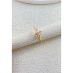 Bague Flower fleur ajustable en acier inoxydable Bella Cosa