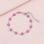 Bracelet Marguerite fleuri en acier inoxydable Bella Cosa