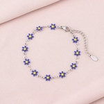 Bracelet Marguerite fleuri en acier inoxydable Bella Cosa