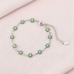 Bracelet Marguerite fleuri en acier inoxydable Bella Cosa