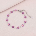 Bracelet Marguerite fleuri en acier inoxydable Bella Cosa