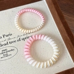 Duo d’élastiques pour cheveux rose et blanc – Bella Cosa