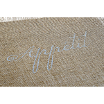 Set de table en toile de jute naturelle avec franges – style rustique et chic