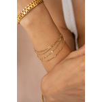 Bracelet Paola – 4 chaînes dorées en acier inoxydable – bijou femme raffiné