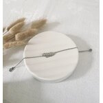 Bracelet en acier inoxydable argenté ajustable – bijou intemporel à porter au quotidien Bella Cosa