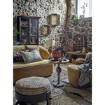 Panier osier décoration avec bougie et vase
