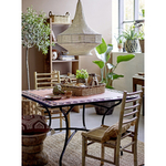 Plateau en fibres naturelles style bohème chic