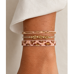 Bracelets Nala, Isha et Anya portés ensemble au poignet – Bella Cosa