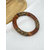 Bracelet Graou en résine acrylique motif léopard couleur bordeaux