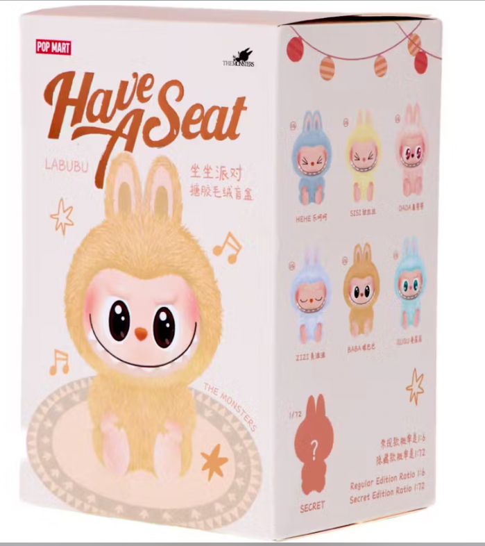 X1 Pop Mart - Labubu Have A Seat Series (Vinyl Plush Pendant