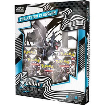 Carte-a-collectionner-Pokemon-Portfolio-A4-5-boosters-Foudre-noire