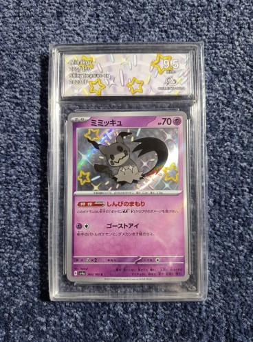 Carte gradée - Pokémon - Mimiqui 265 Collect Aura 9.5 - JP - sv4a