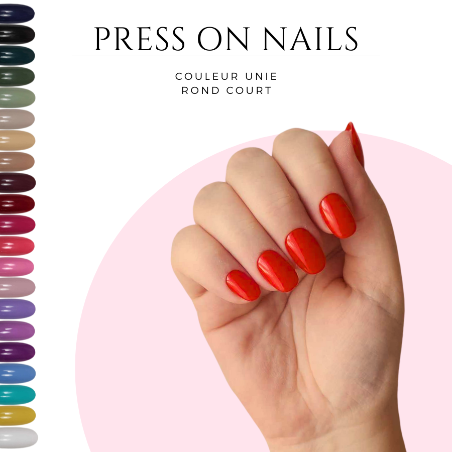 Press-on-nails-arrondi-Faux-ongles-rond-Faux-ongles-arrondi