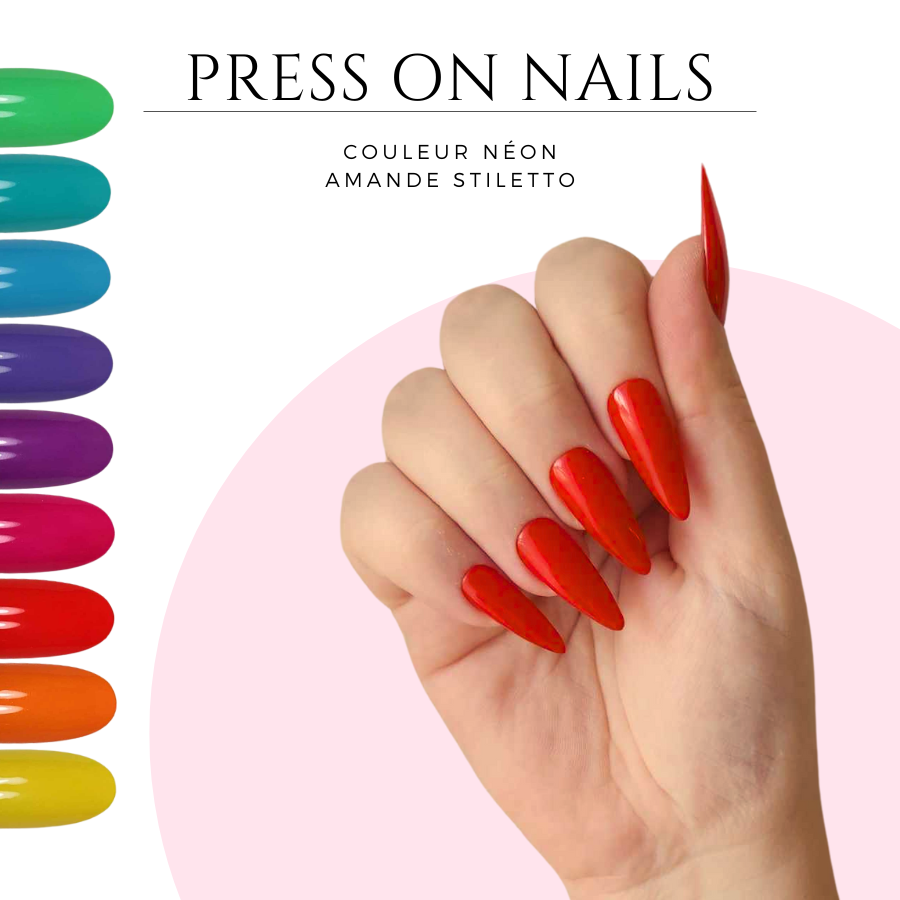 Meilleurs-faux-ongles-a-coller-Faux-ongles-carre-amande-Press-on-nails-amande-longue-fluo