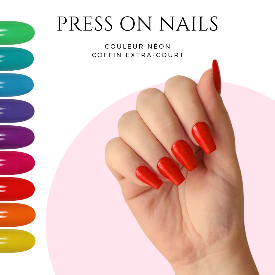 Meilleurs-faux-ongles-a-coller-Faux-ongles-carre-ballerine-Press-on-nails-coffin-court-fluo