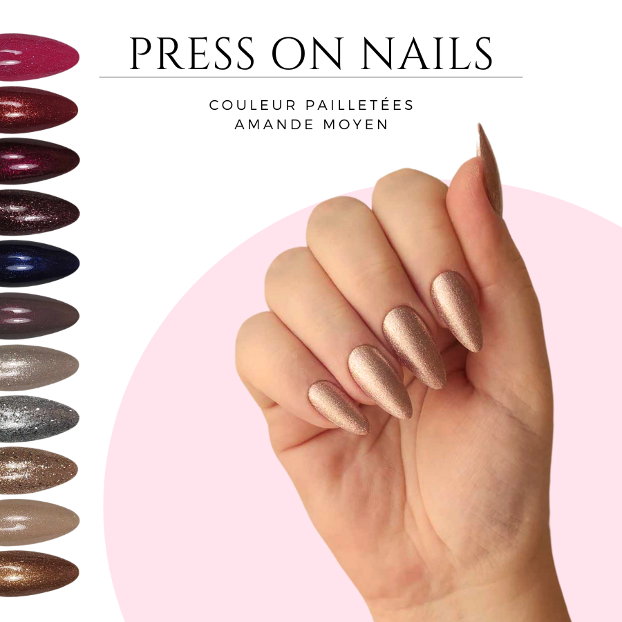 Faux-ongles-amande-pailletee-Press-on-nails-amande-pailletee-Quels-faux-ongles-tiennent-le-mieux