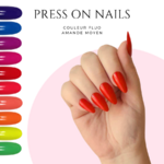 Faux-ongles-a-coller-enfants-Press-on-nails-longue-tenue-Press-on-fluo