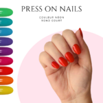 Meilleurs-faux-ongles-a-coller-Faux-ongles-carre-arrondi-Press-on-nails-rond-court-fluo
