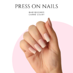 Faux-ongles-mariage-Press-on-nails-babyboomer-Faux-ongles-babyboomer-carre-court