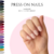 Faux-ongles-marbre-de-couleurs-Press-on-nails-marbre-Faux-ongles-nail-art-rond