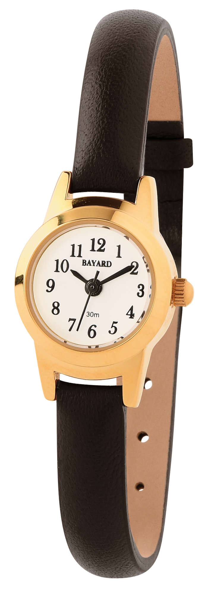 Montre Quartz Bayard Femme - Bracelet cuir noir