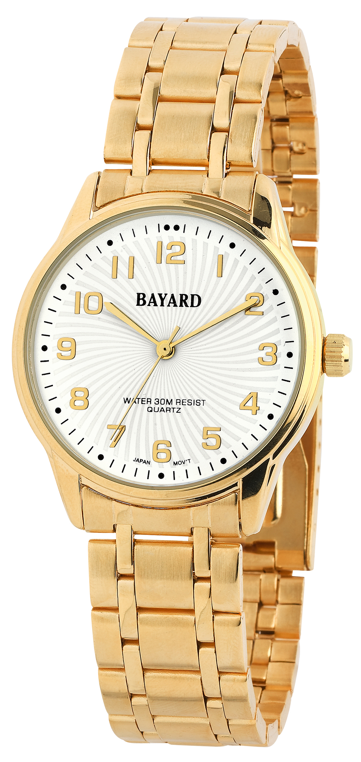 Montre Quartz Bayard Homme acier doré