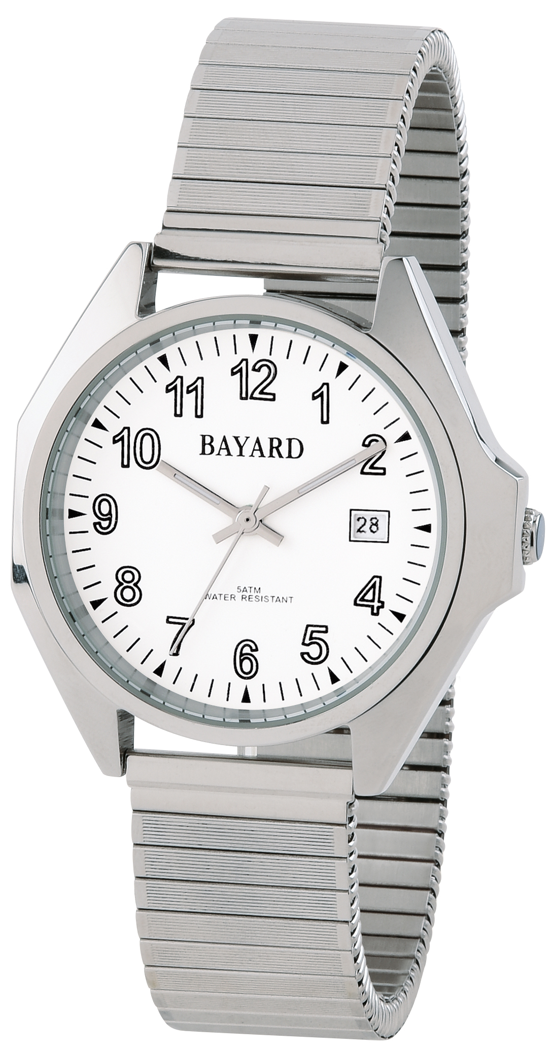 Montre Quartz Bayard Homme - Bracelet acier extensible